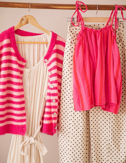Sunny Stripe Energy Pink/Red - Top - ellemilla