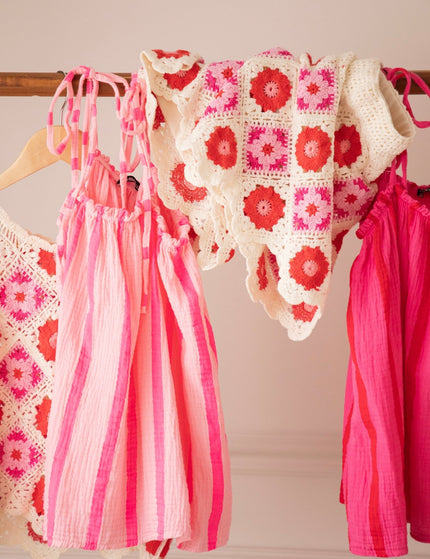Sunny Stripe Energy Pink/Red - Top - ellemilla