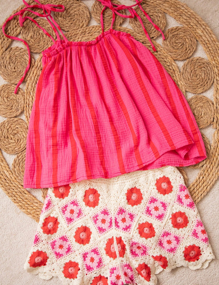 Sunny Stripe Energy Pink/Red - Top - ellemilla