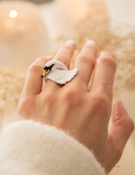 Swan White - Ring - ellemilla
