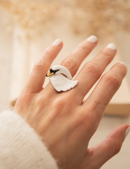Swan White - Ring - ellemilla
