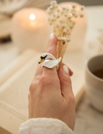 Swan White - Ring - ellemilla