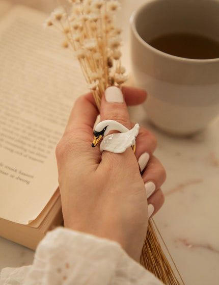 Swan White - Ring - ellemilla
