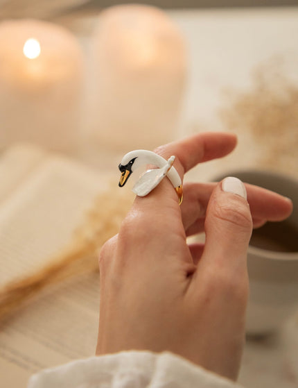 Swan White - Ring - ellemilla
