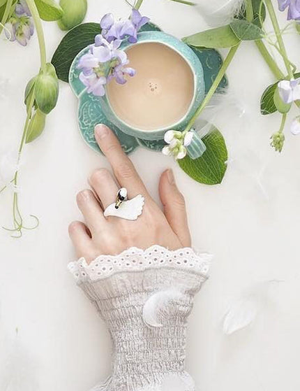 Swan White - Ring - ellemilla