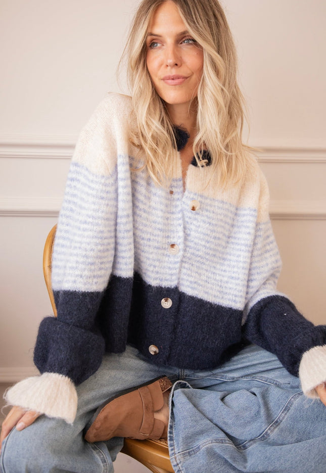 Sweet Rainbow Blue/Dark Blue - Vest - ellemilla