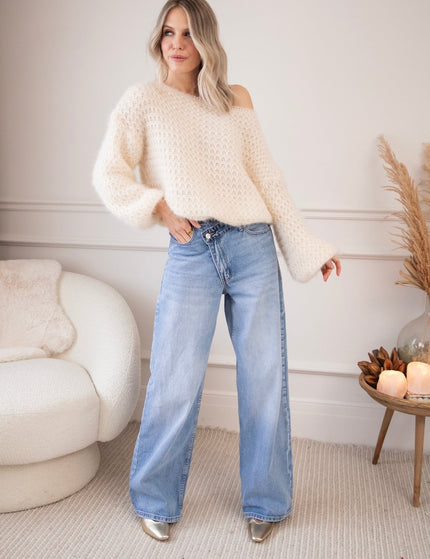 Taille With A Twist Blue - Jeans - ellemilla