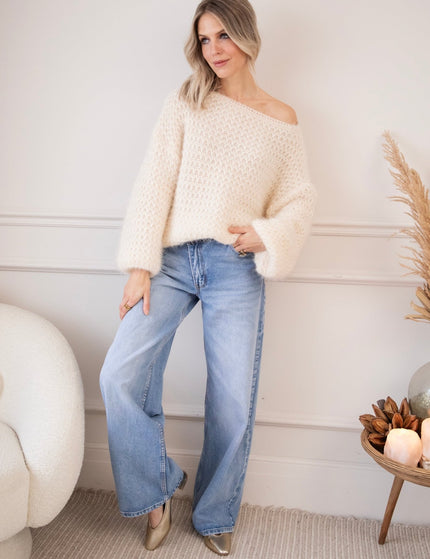 Taille With A Twist Blue - Jeans - ellemilla