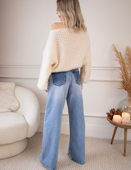 Taille With A Twist Blue - Jeans - ellemilla
