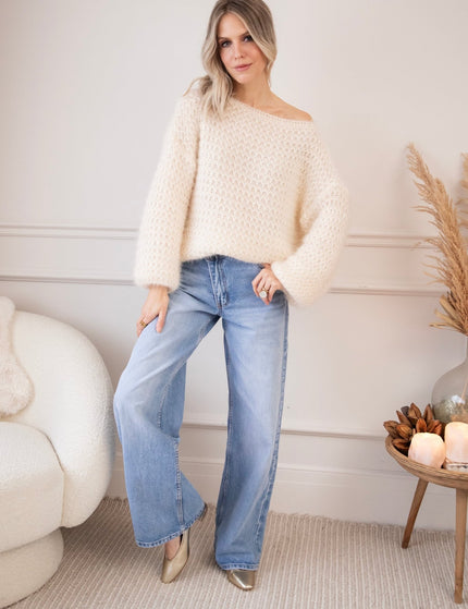 Taille With A Twist Blue - Jeans - ellemilla
