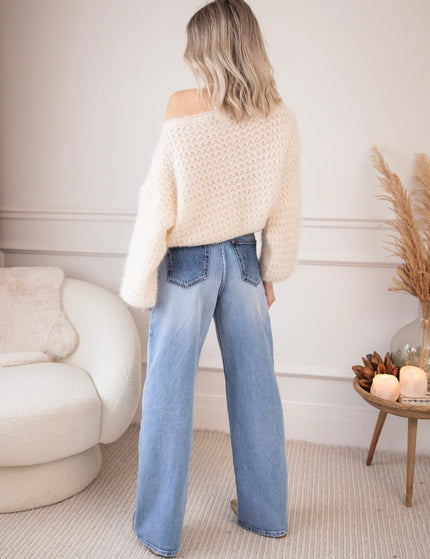 Taille With A Twist Blue - Jeans - ellemilla