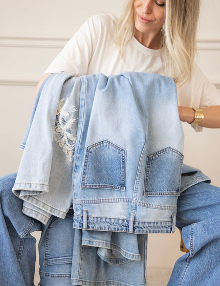 Taille With A Twist Cool Blue - Jeans - ellemilla