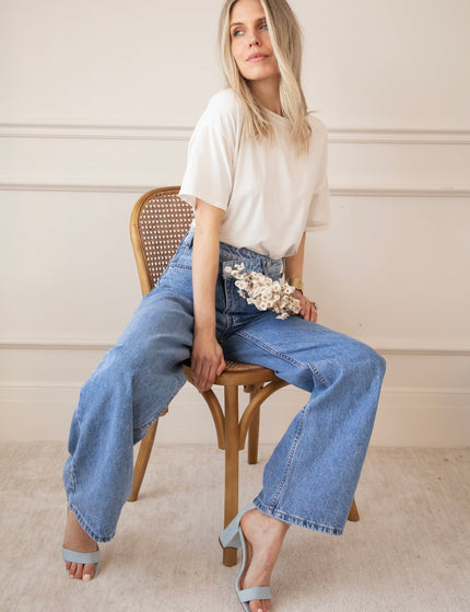 Taille With A Twist Cool Blue - Jeans - ellemilla