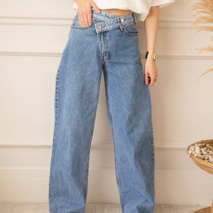 Taille With A Twist Cool Blue - Jeans - ellemilla