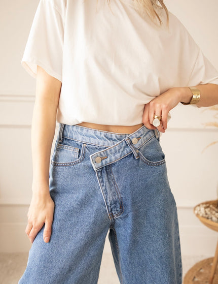 Taille With A Twist Cool Blue - Jeans - ellemilla