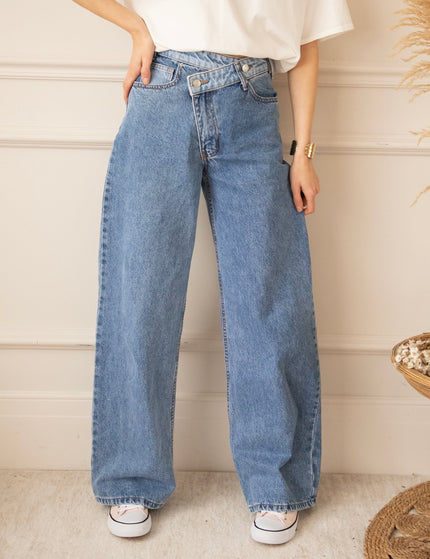 Taille With A Twist Cool Blue - Jeans - ellemilla
