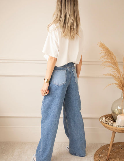 Taille With A Twist Cool Blue - Jeans - ellemilla