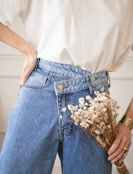 Taille With A Twist Cool Blue - Jeans - ellemilla