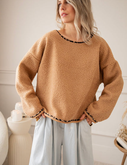 Teddy Leo Camel - Sweater - ellemilla