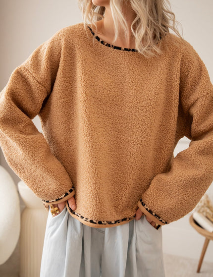 Teddy Leo Camel - Sweater - ellemilla