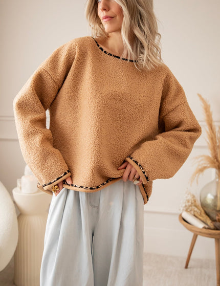Teddy Leo Camel - Sweater - ellemilla