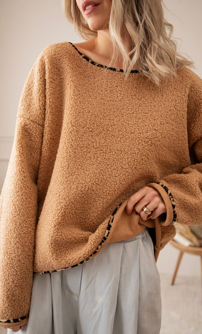 Teddy Leo Camel - Sweater - ellemilla