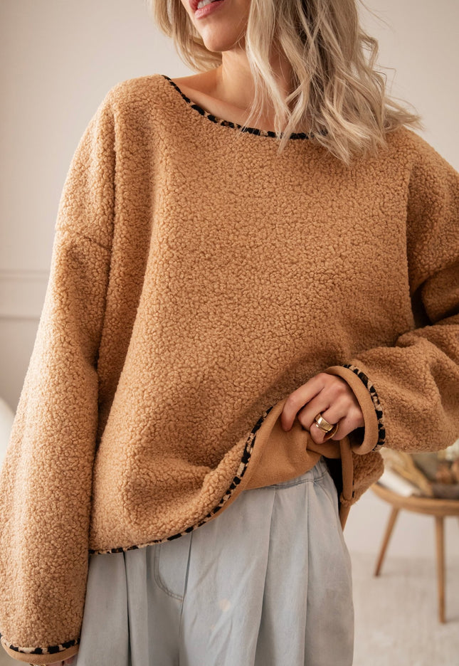 Teddy Leo Camel - Sweater - ellemilla