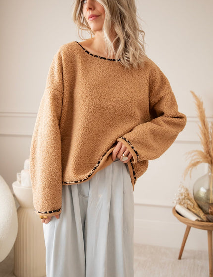 Teddy Leo Camel - Sweater - ellemilla