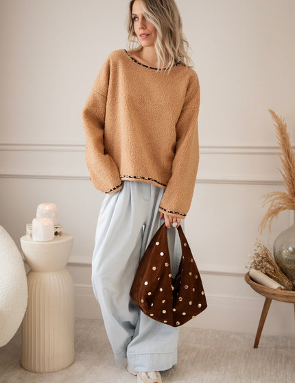 Teddy Leo Camel - Sweater - ellemilla
