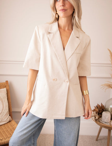 The Avery Beige - Blazer - ellemilla
