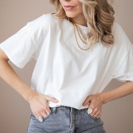 The Base White - T-Shirt - ellemilla