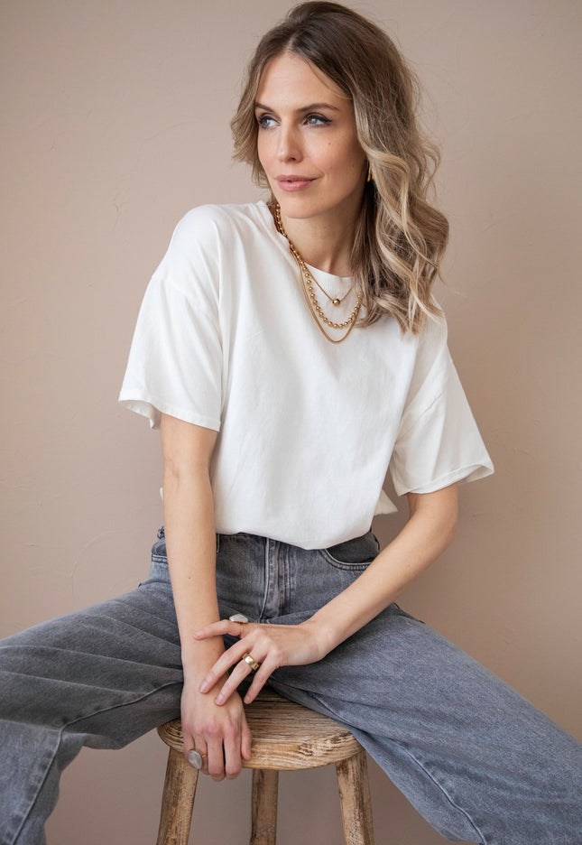 The Base White - T-Shirt - ellemilla