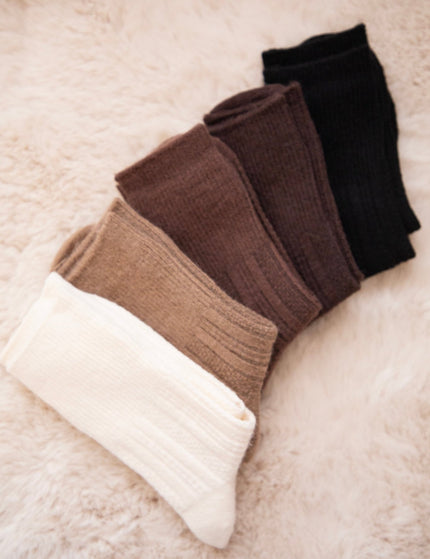 The Cozy Pair Dark Walnut - Sokken - ellemilla