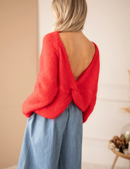 The Knot Knit Red - Trui - ellemilla