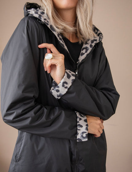The Leo Reverse Black - Regenjas - ellemilla