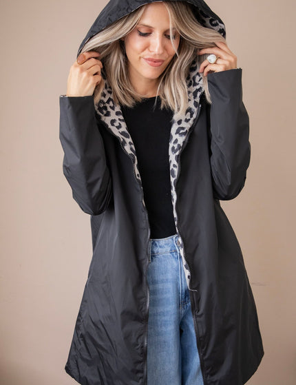 The Leo Reverse Black - Regenjas - ellemilla