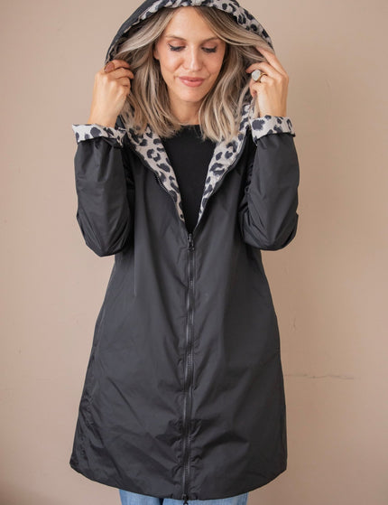 The Leo Reverse Black - Regenjas - ellemilla