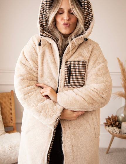 The Reversible Check Beige/Brown - Jas - ellemilla