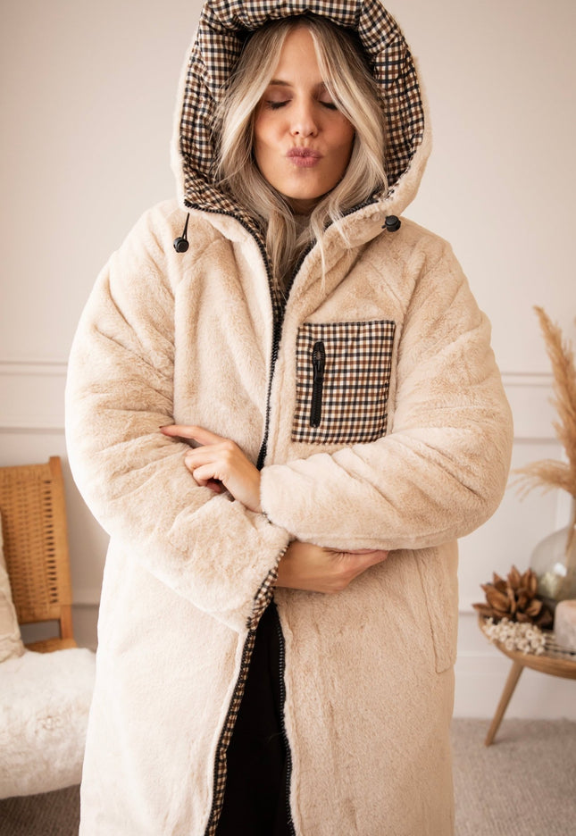The Reversible Check Beige/Brown - Jas - ellemilla
