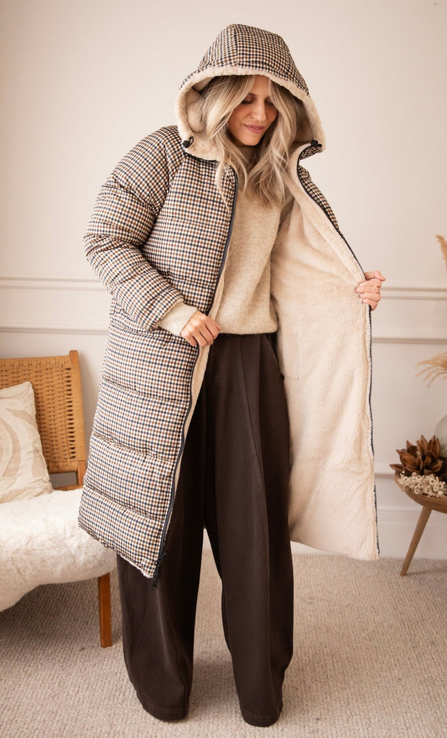 The Reversible Check Beige/Brown - Jas - ellemilla