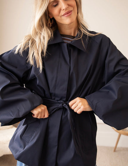 Tie The Trench Navy - Jacket - ellemilla