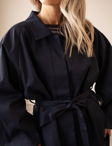 Tie The Trench Navy - Jacket - ellemilla