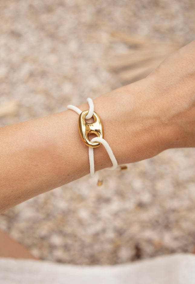 Tied Together Beige - Armband - ellemilla
