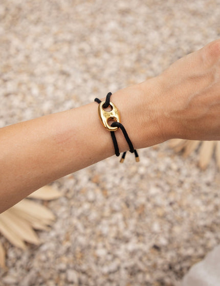 Tied Together Black - Armband - ellemilla