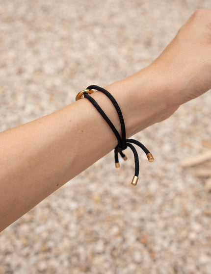 Tied Together Black - Armband - ellemilla