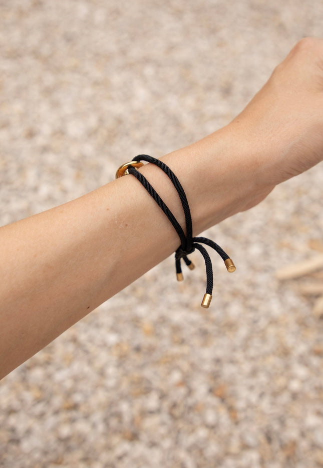 Tied Together Black - Armband - ellemilla