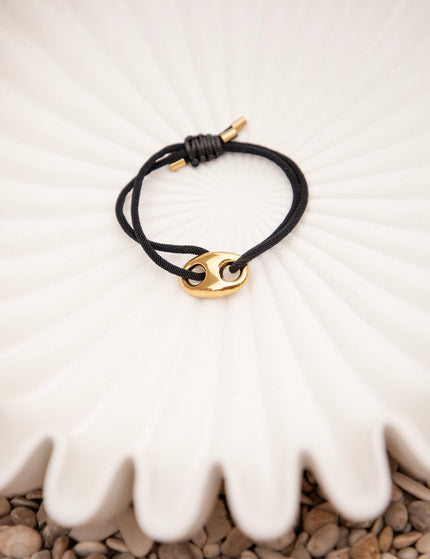Tied Together Black - Armband - ellemilla