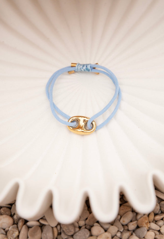 Tied Together Light Blue - Armband - ellemilla