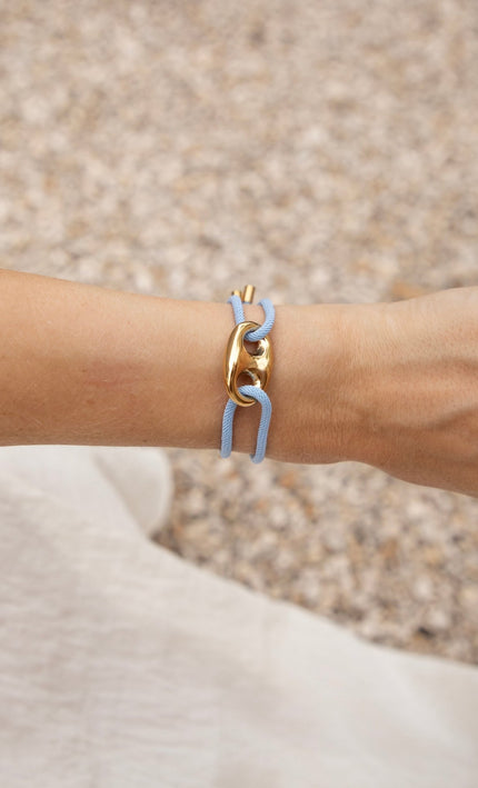 Tied Together Light Blue - Armband - ellemilla