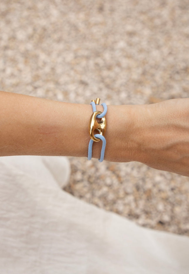 Tied Together Light Blue - Armband - ellemilla